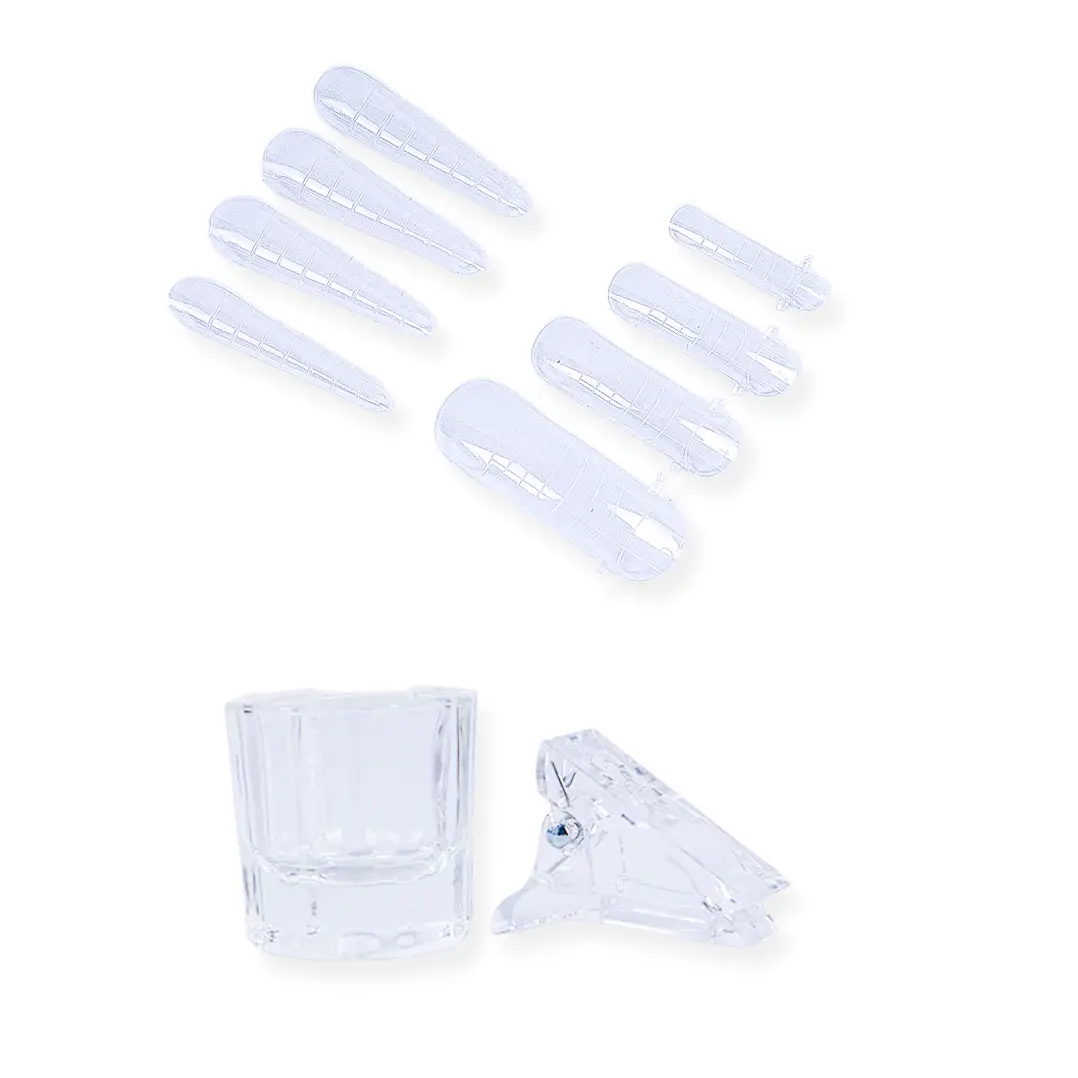 Sada STARNAILS Polygel Set Clear+ UV/LED S7 - modeláž polygelem